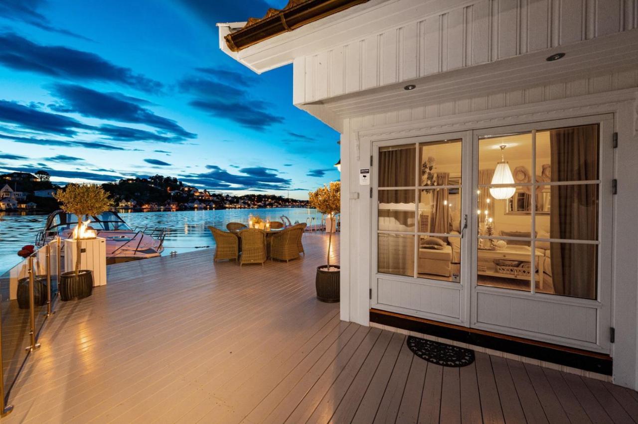 Luxurious Boathouse With Private Dock In The Best Location In 阿伦达尔 外观 照片