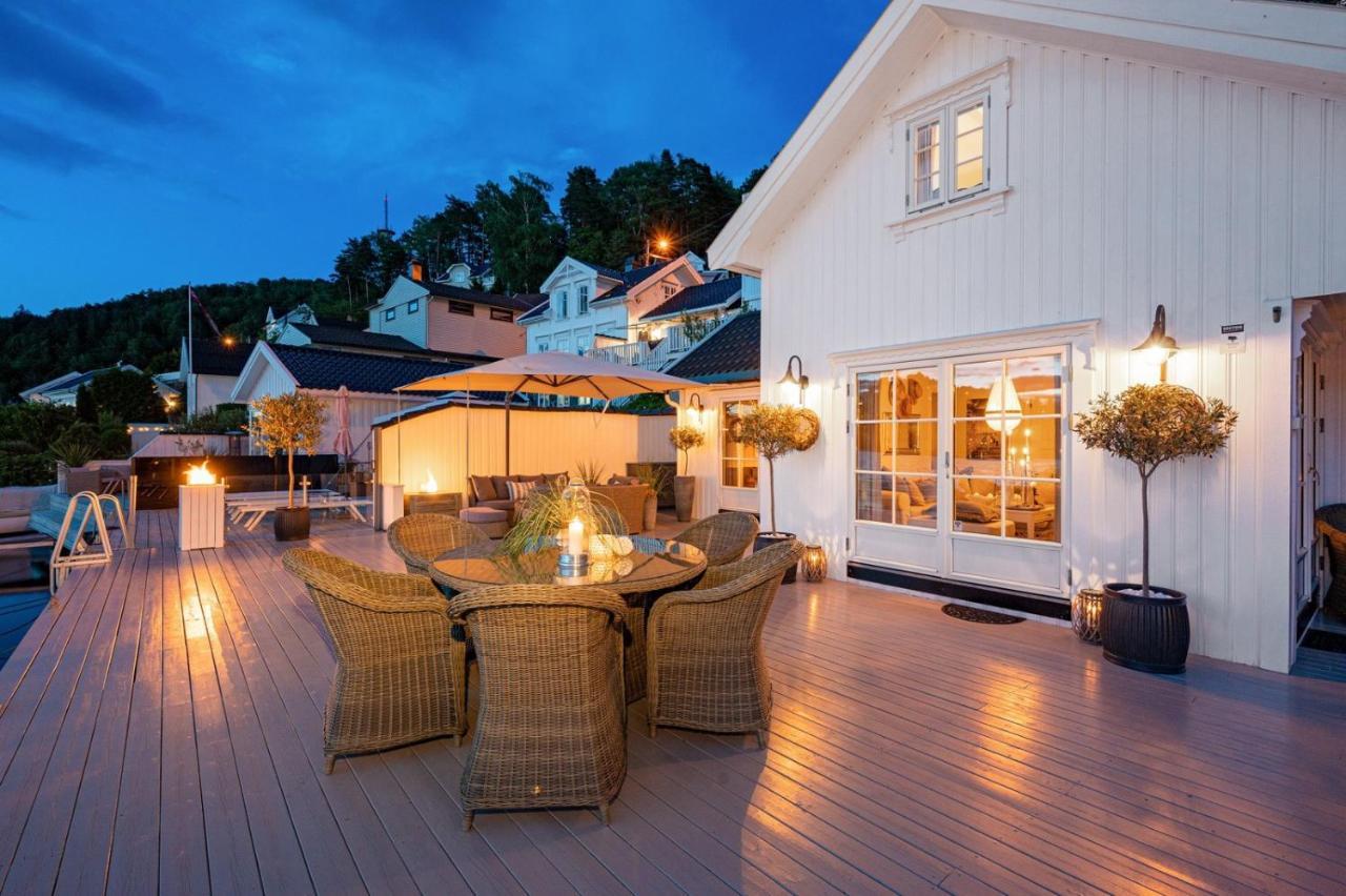 Luxurious Boathouse With Private Dock In The Best Location In 阿伦达尔 外观 照片