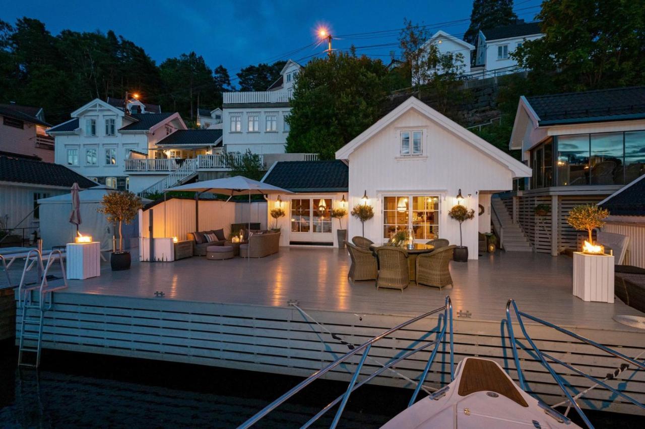 Luxurious Boathouse With Private Dock In The Best Location In 阿伦达尔 外观 照片