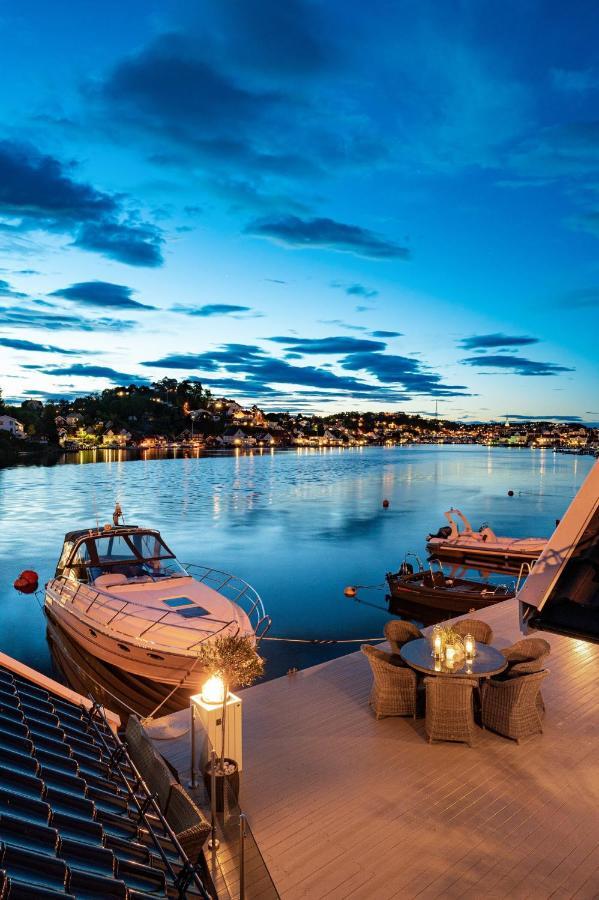 Luxurious Boathouse With Private Dock In The Best Location In 阿伦达尔 外观 照片