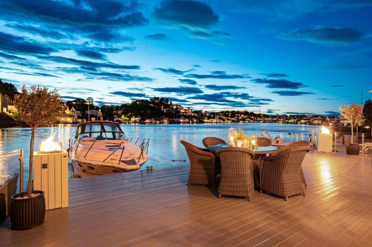 Luxurious Boathouse With Private Dock In The Best Location In 阿伦达尔 外观 照片