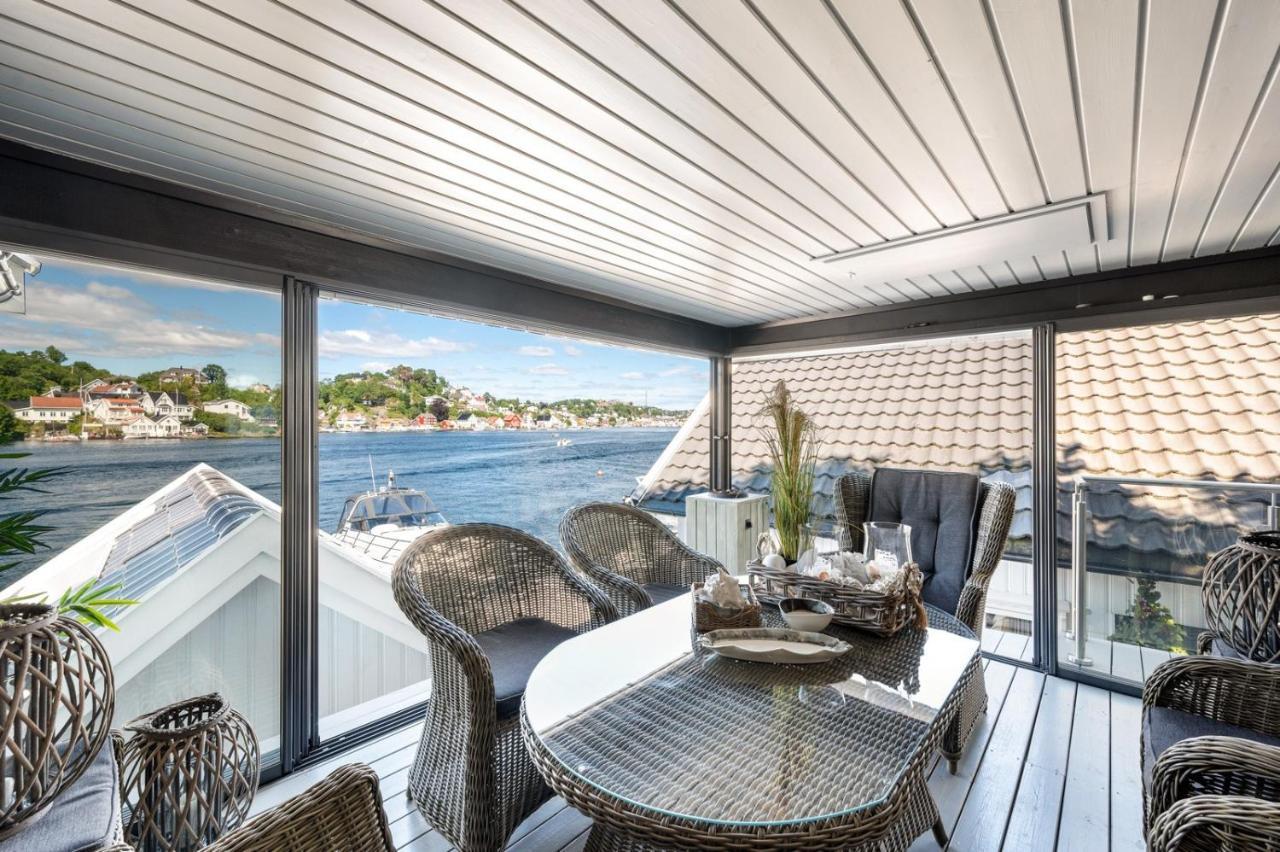 Luxurious Boathouse With Private Dock In The Best Location In 阿伦达尔 外观 照片